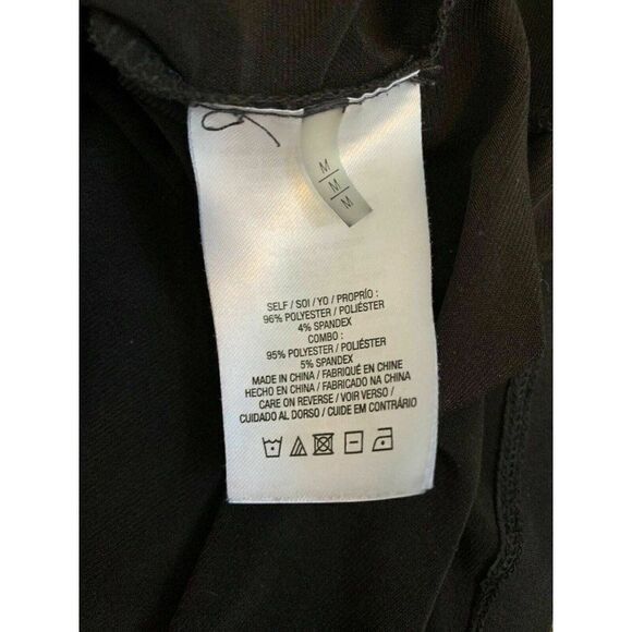 T Tahari Womens Black White Crew Neck Tank Top Blouse Medium - Picture 7 of 7